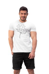 Petal - Line Art for Male - Half Sleeves T-shirt