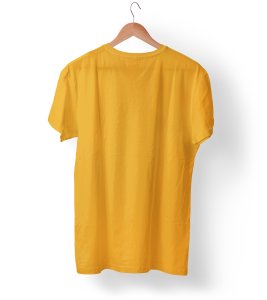 Big Strawberry Printed On Printed Yellow T-Shirts