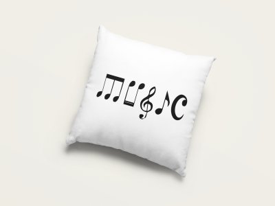 Musical instrument note - Special Printed Pillow Covers For Music Lovers(Combo Set of 2)