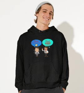 Diwali employee bonus printed diwali themed black Hoodie specially for diwali festival