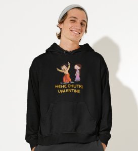 Happy Couples: Amazing Printed (black) Hoodies For Singles