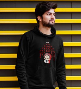 Spiritual Itadori Cotton Black Printed Hoodies For Mens and Boys